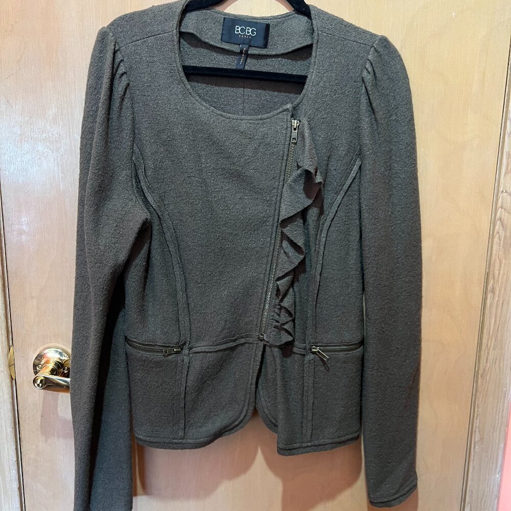 BCBG Jacket, L, Moss